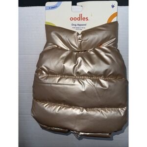 OODLES METALLIC GOLD SIZE XS, 7-10 LBS, GORGEOUS AND VERY WARM, NEW WITH TAGS